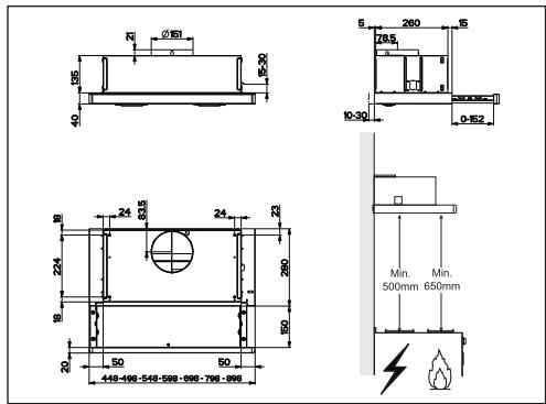 BEKO CTB6250B - Encombrement - 1