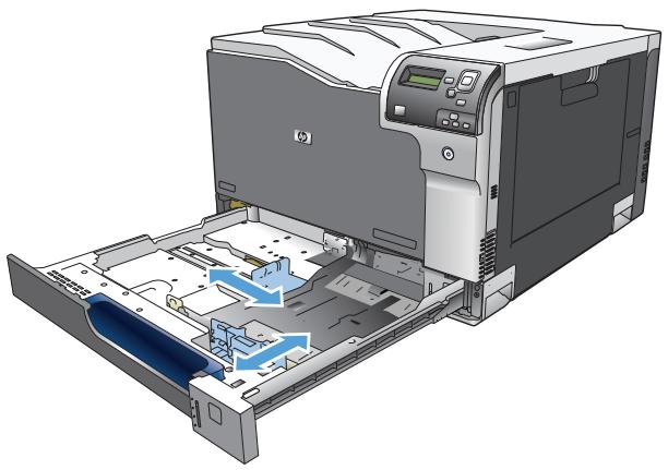 HP M750XH - Chargement des bacs 2 et 3 et des bacs optionnels 4, 5 et 6 avec un papier de format standard - 2