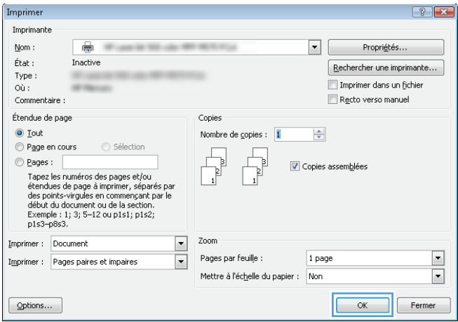 HP M750XH - Imprimer plusieurs pages par feuille (windows) - 5