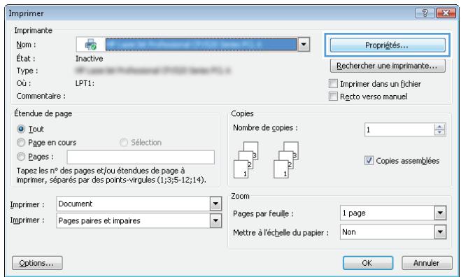 HP M750XH - Imprimer la première ou la dernière page sur un papier différent (Windows) - 1