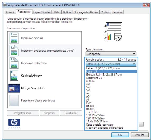 HP M750XH - Créer des raccourcis d'impression (windows) - 4