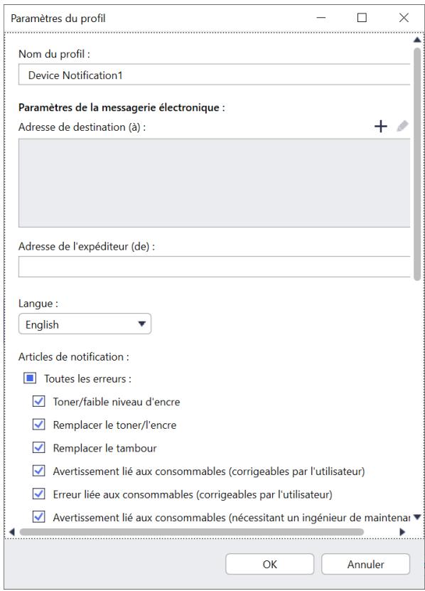 BROTHER MFC-J6940DW - Créer un profil de notification du périphérique - 2