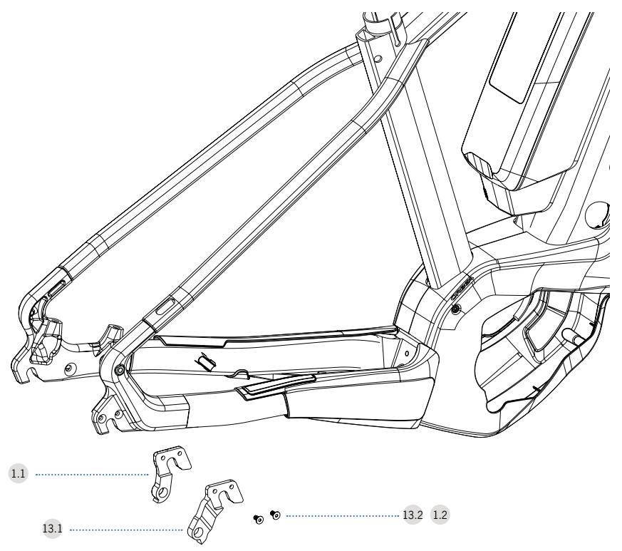 ORBEA KERAM 30 - KERAM COMFORT 30 - REAR DERRAILLEUR - 1