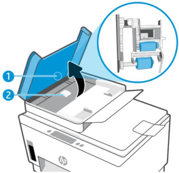 HP SMART TANK PLUS 7605 - Nettoyage du bac d'alimentation de documents - 3