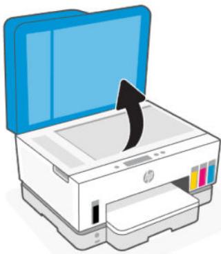 HP SMART TANK PLUS 7605 - Positionner un original sur la vitre du scanner - 1