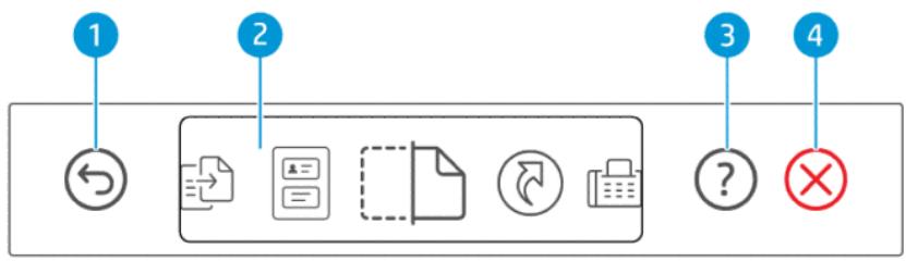 HP SMART TANK PLUS 7605 - Présentation des boutons et voyants - 1