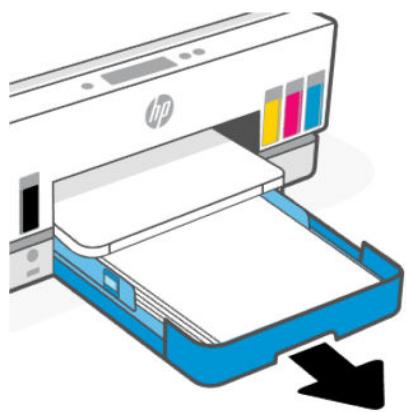 HP SMART TANK PLUS 7605 - Élimination d'un bourrage papier du bac - 1
