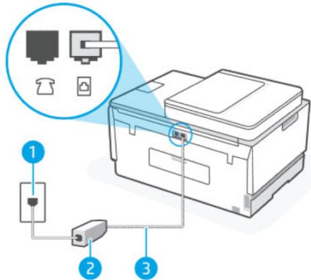 HP SMART TANK PLUS 7605 - Cas B : Configuration de l'imprimante avec un filtré DSL - 2