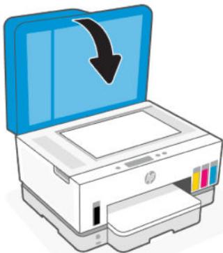 HP SMART TANK PLUS 7605 - Positionner un original sur la vitre du scanner - 3