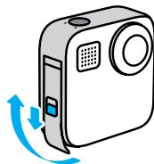 GOPRO MAX CHDHZ-201-RW - INSERTION DE LA BATTERIE ET DE LA CARTE MICROSD - 1