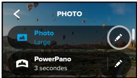 GOPRO MAX CHDHZ-201-RW - CHANGEMENT DES PARAMÉTRES DE CAPTURE - 1