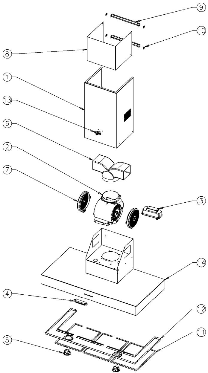 GODIN PRINCESSE 162903 AN - ECLATE DES COMPOSANTS - 1