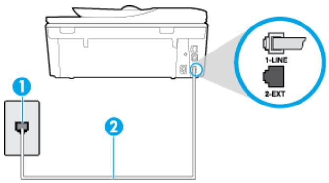 HP OFFICEJET 5742 - Le test « Utilisation du type de cordon téléphonique approprié avec le télécopieur » a échoué - 1