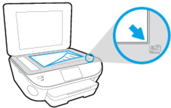 HP OFFICEJET 5742 - Pour charger un original sur la vitre du scanner - 2