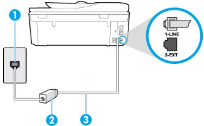 HP OFFICEJET 5742 - Cas B : Configuration de l'imprimante avec l'ADSL - 2