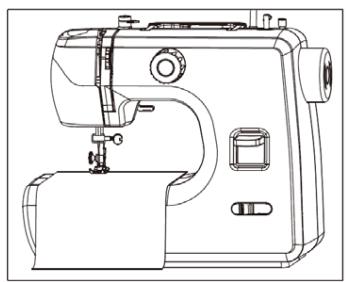 THOMSON CREATION MC20 - Placez votre tissu sous le pied presseur relevé et l'aiguille. - 3