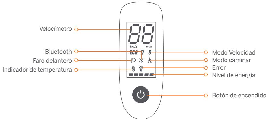NINEBOT SEGWAY KICKSCOOTER F30D - Panel de control y botón de encendido - 1
