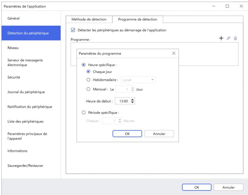 BROTHER DCP-J1200DW - Onglet Programme de détction - 1