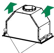 FRANKE BOX PLUS FBI 737 XS - BEFORE FITTING THE HOOD TO THE WALL UNIT, PROCEED AS FOLLOWS: - 6
