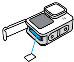 GOPRO HERO 10 - INSERTION DE LA CARTE SD ET DE LA BATTERIE - 2