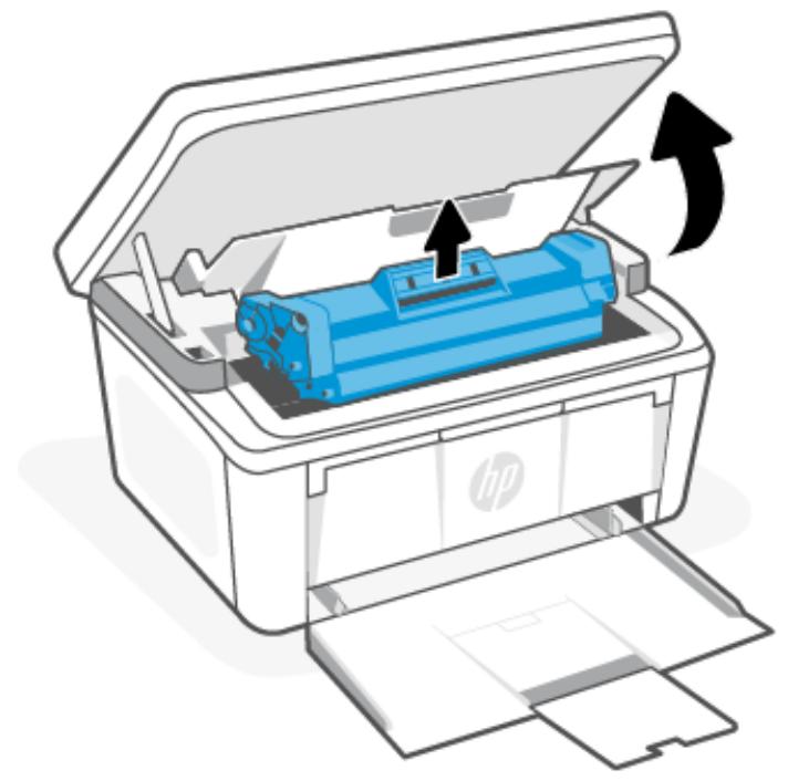 HP M140WE - Retrait et remplacement d'une cartouche de toner - 1