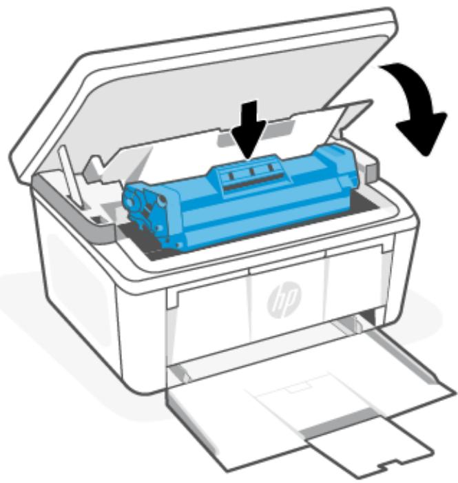 HP M140WE - Retrait et remplacement d'une cartouche de toner - 7