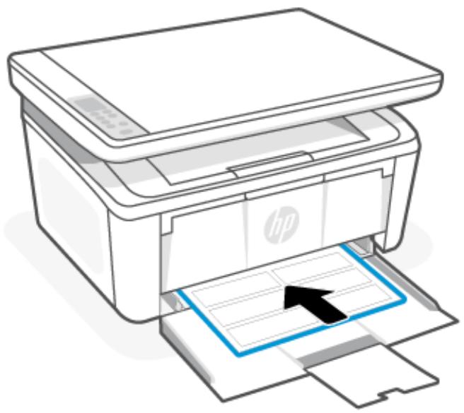 HP M140WE - Chargement des étiquettes - 1