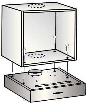 BOSCH DHU665E - Instalacao debaixo de uma prateleira - 1