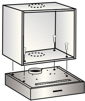 BOSCH DHU665E - Fixation sous un placard en appui mural - 1