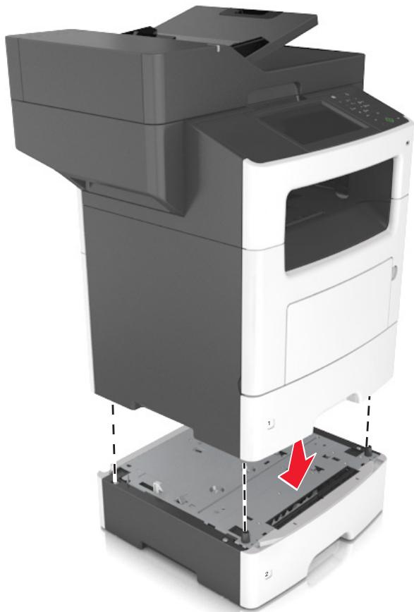 LEXMARK MX611D - Installation des tiroirs en option - 7