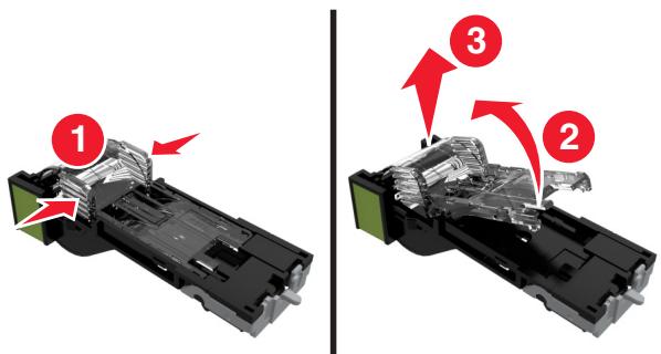 LEXMARK MX611D - Remplacement de la cartouche d'agrafes - 3