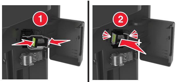 LEXMARK MX611D - Bourrage d'agrafes dans l'unité de finition - 5