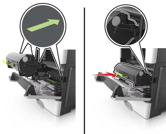 LEXMARK MX611D - Bourrage papier derrière la porte avant - 9