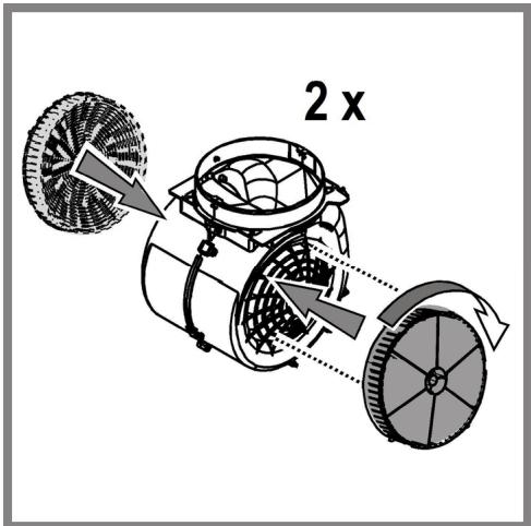 INDESIT IHPC6.4AMK - Rond koolstofffilter - 1