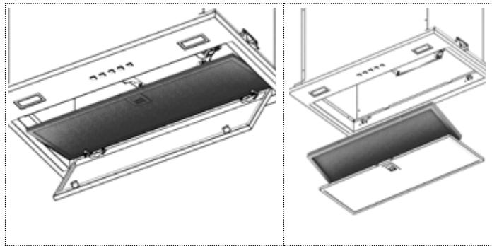 ROBLIN ARIA 520  -  ARIA 700 -  BALTIC 600 -  BALTIC 900 - Remplacement du filtrtre anti-odeurs lavable - 3