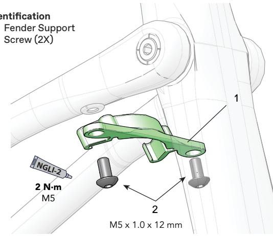CANNONDALE TOPSTONE NEO - Rear Fender Support - 1