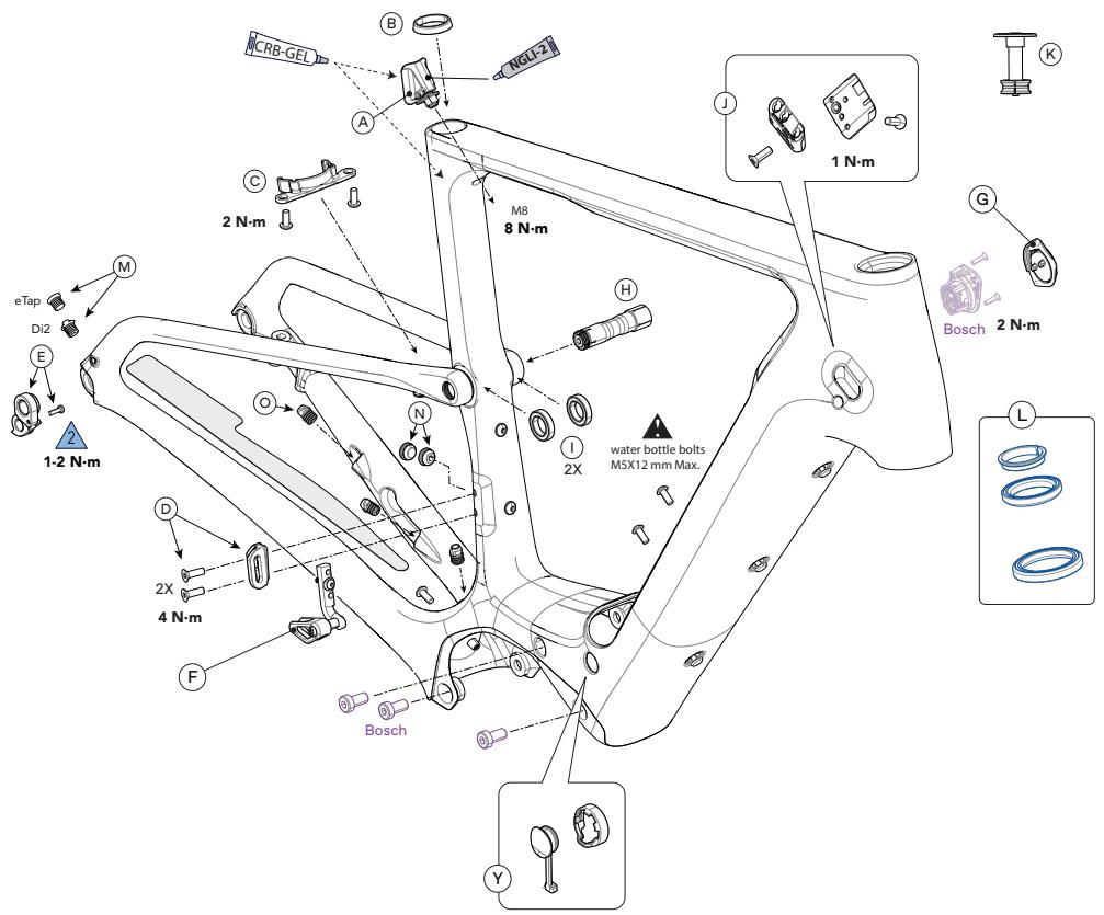 CANNONDALE TOPSTONE NEO - REPLACEMENT PARTS - 1
