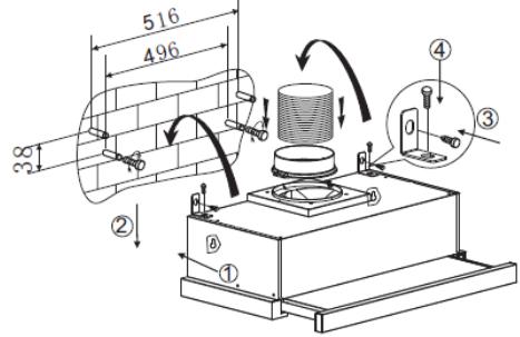 CANDY CBT6130/3X - INSTALLATION (Wall Mounting) - 4