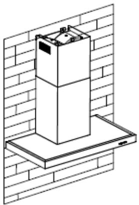 HOOVER HTS6CBK3X - INSTALLATION (LUFTABWEISER FÜR T-FORM, GEBOGENES GLAS, FLACHGLASMODELLE): - 5