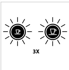 DELONGHI EN 265 NESPRESSO CITIZ & MILK - i NOTÄ: aparatul dumneavoastră va fi blocat tamp de 10 minute după secventa de golire. - 7