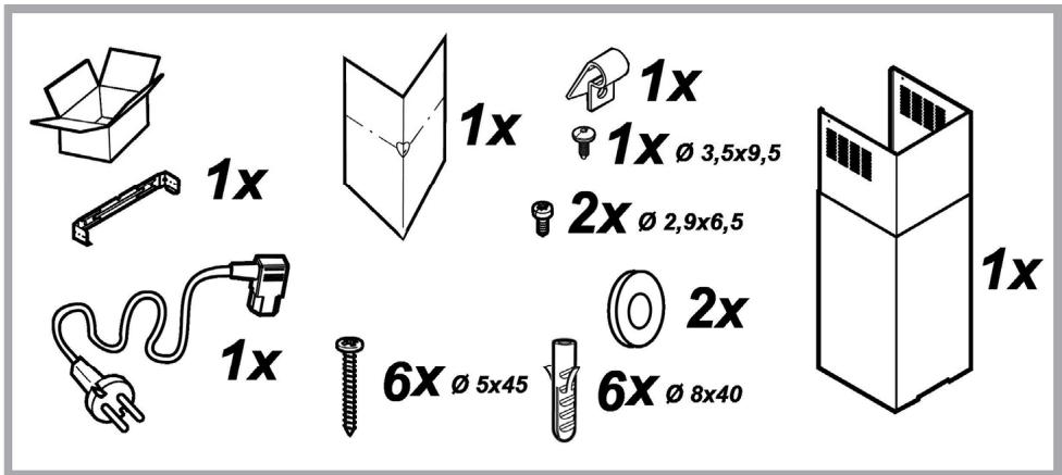 1x 1x 1x Ø 3,5x9,5 2x Ø 2,9x6,5 1x 6x Ø 5x45 6x Ø 8x40 1x