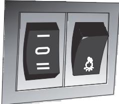 CANDY CBT9240X - Przelacznik kołyskowy 2 prędkosci - 1