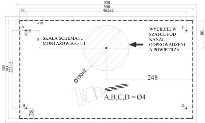 CANDY CBT9240X - Wiercenie otworów montażowych - 1