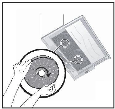 CANDY CBT9240X - Sostituzione del filtro AF 100 al carbone - 1