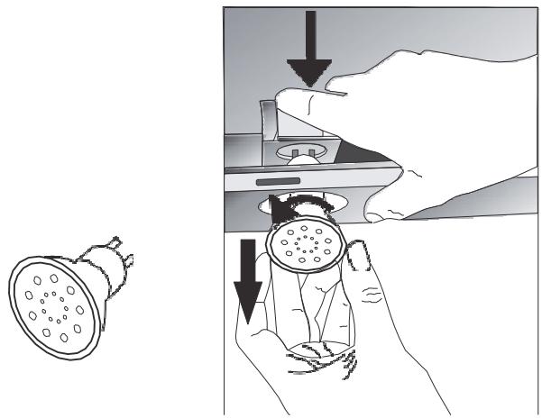 CANDY CBT9240X - Remplacement de l'ampoule halogène - 1