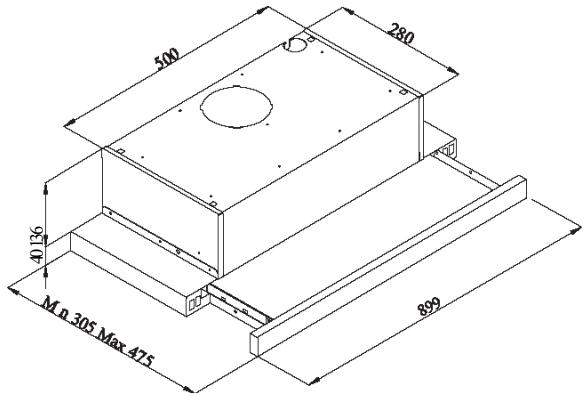 CANDY CBT9240X - DESSIN TECHNIQUE - 1