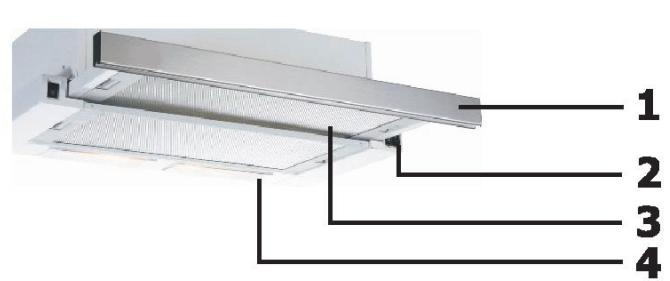 CANDY CBT9240X - OPIS ELEMENTów URZADZENIA - 1