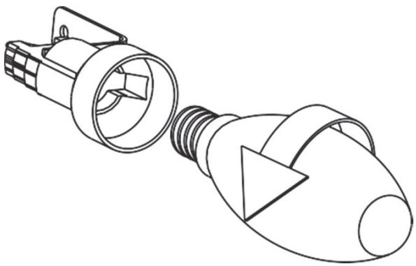 CANDY CBT9240X - Sostituzione delle lampadine a candela - 1