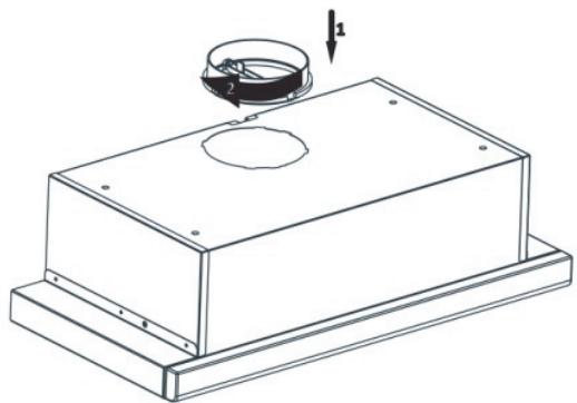 CANDY CBT9240X - wentylacyjngo na scianie. Rysunek 5 - 1