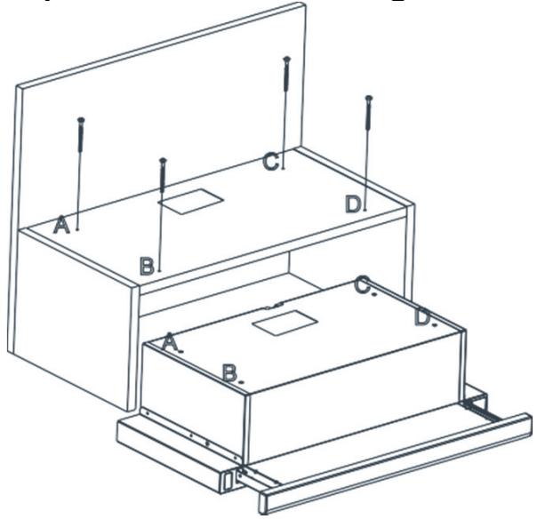 CANDY CBT9240X - Perfuração dos orificios de suspensão - 2